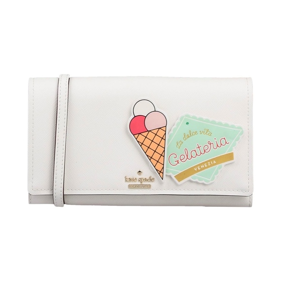 Kate Spade NWT! Convertible Crossbody Wallet Clutch Purse "La Dolce Vita Italian - Picture 12 of 13
